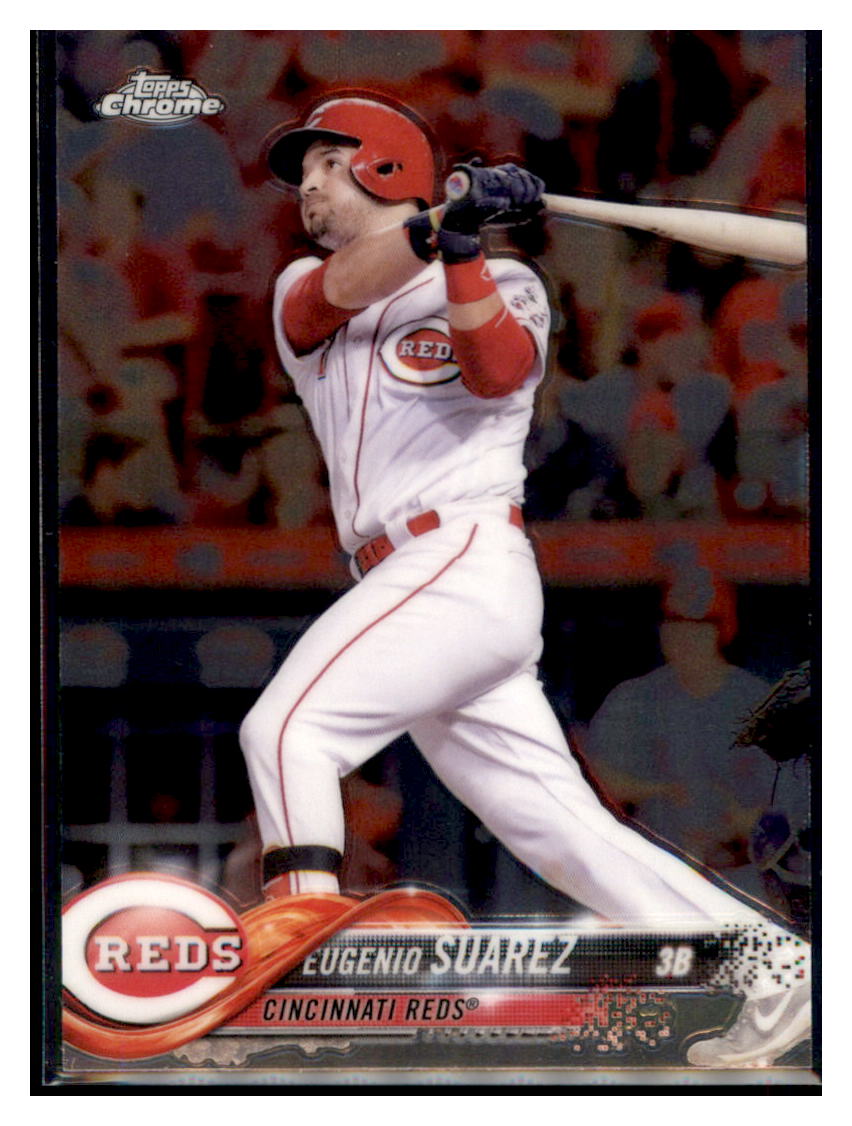 2018 Topps Chrome Eugenio Suarez Cincinnati Reds #41 Baseball card M32P3_1b simple Xclusive Collectibles