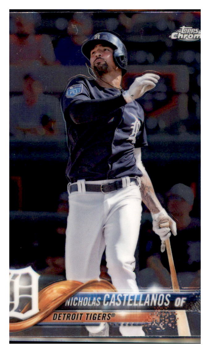 2018 Topps Chrome Nicholas
Castellanos Detroit Tigers #104
Baseball card M32P3_1a simple Xclusive Collectibles