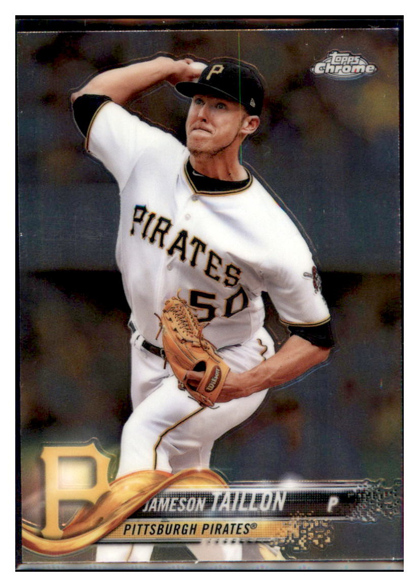 2018 Topps Chrome Jameson Taillon  Pittsburgh Pirates #75 Baseball card   M32P3_1b simple Xclusive Collectibles