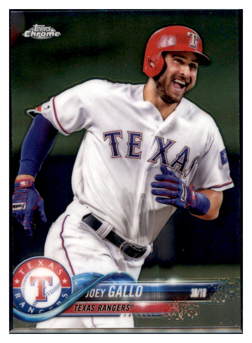 2018 Topps Chrome Joey Gallo Texas Rangers #108 Baseball card M32P3_1a simple Xclusive Collectibles