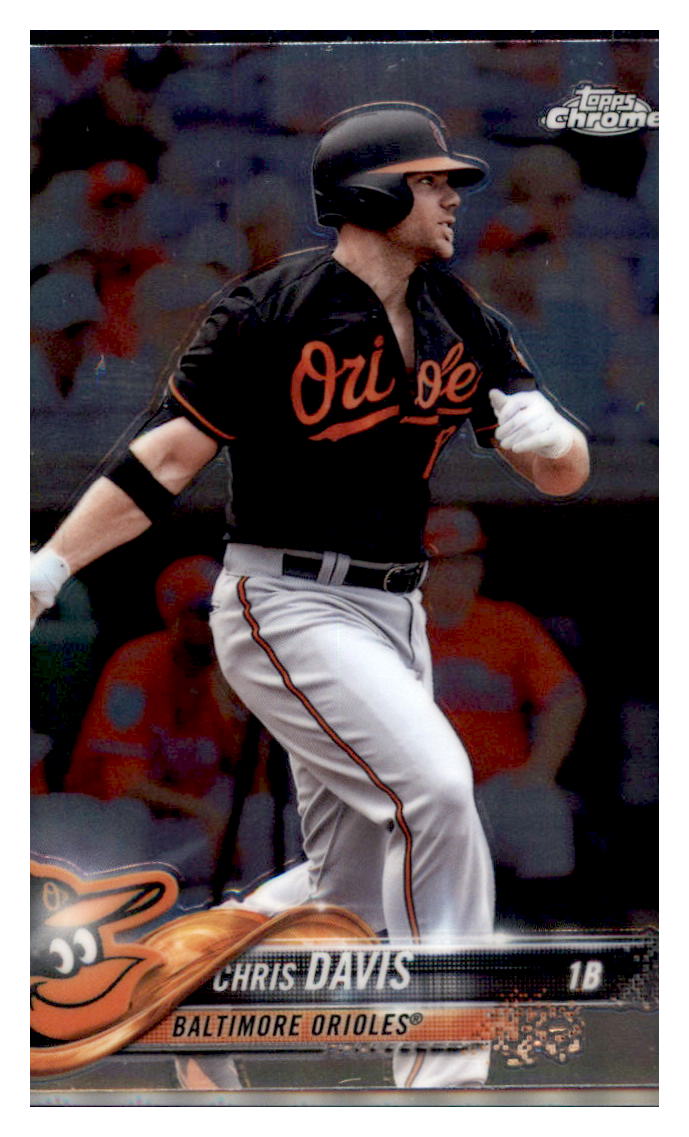 2018 Topps Chrome Chris Davis  Baltimore Orioles #16 Baseball card   M32P3 simple Xclusive Collectibles