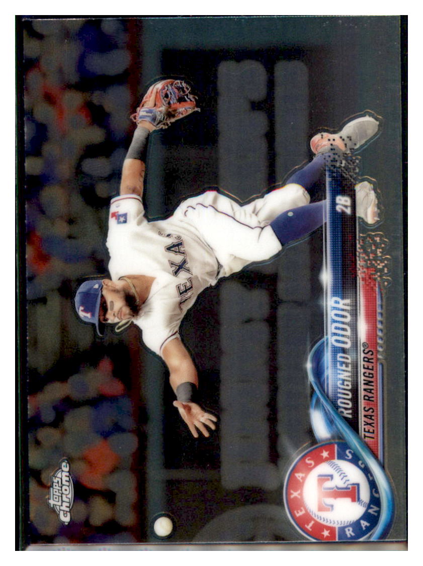 2018 Topps Chrome Rougned Odor Texas Rangers #81 Baseball card M32P3_1a simple Xclusive Collectibles