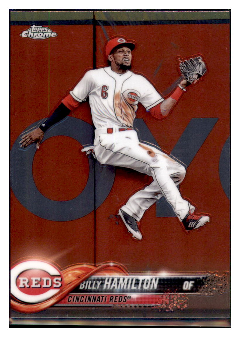2018 Topps Chrome Billy Hamilton Cincinnati Reds #15 Baseball card M32P3 simple Xclusive Collectibles
