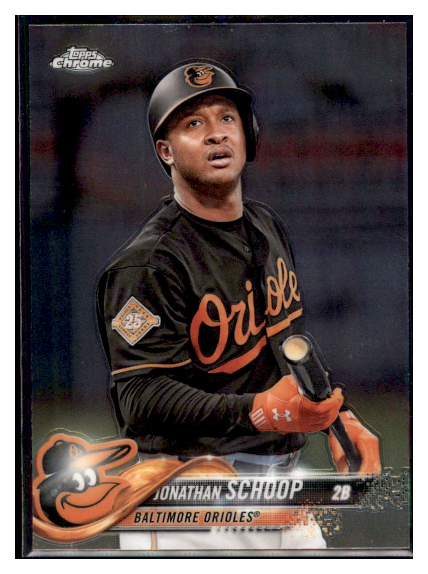 2018 Topps Chrome Jonathan Schoop  Baltimore Orioles #98 Baseball card   M32P3 simple Xclusive Collectibles   