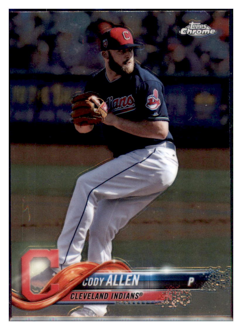 2018 Topps Chrome Cody Allen Cleveland Indians #161 Baseball card M32P3_1a simple Xclusive Collectibles