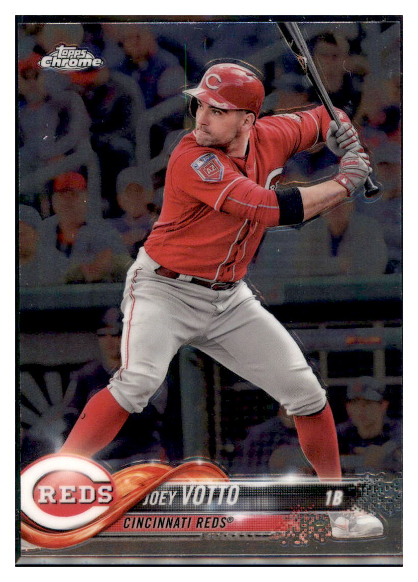 2018 Topps Chrome Joey Votto Cincinnati Reds #123 Baseball card M32P3 simple Xclusive Collectibles