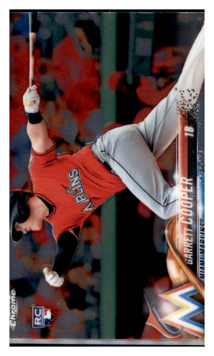 2018 Topps Chrome Garrett Cooper Miami Marlins #188 Baseball card M32P3 simple Xclusive Collectibles