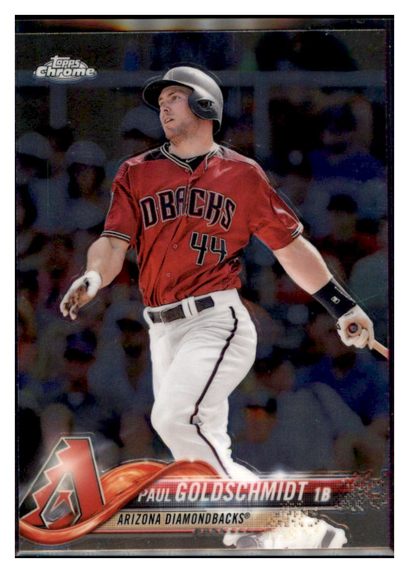 2018 Topps Chrome Paul Goldschmidt Arizona Diamondbacks #37 Baseball card M32P3_1a simple Xclusive Collectibles