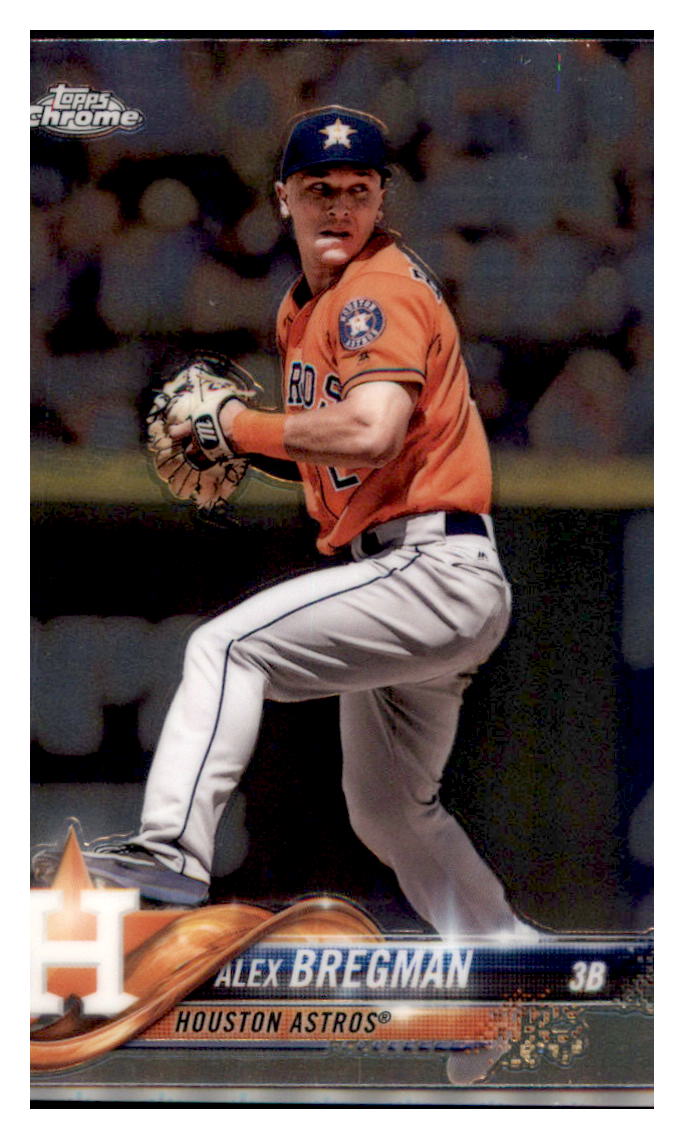 2018 Topps Chrome Alex Bregman  Houston Astros #195 Baseball card   M32P3_1a simple Xclusive Collectibles   