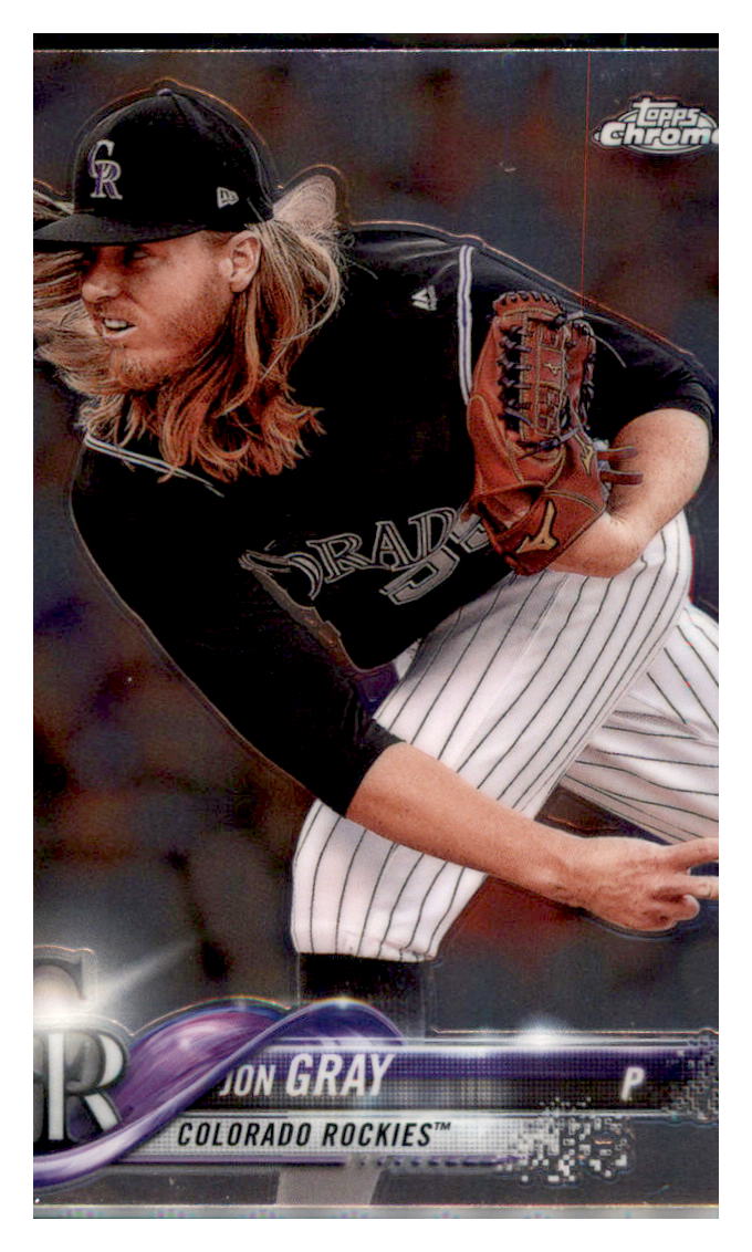 2018 Topps Chrome Jon Gray Colorado Rockies #171 Baseball card M32P3 simple Xclusive Collectibles