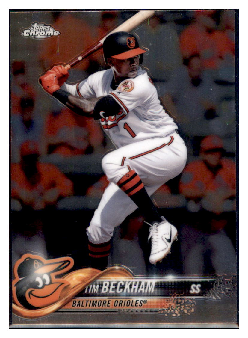 2018 Topps Chrome Tim Beckham Baltimore Orioles #3 Baseball card M32P3_1a simple Xclusive Collectibles