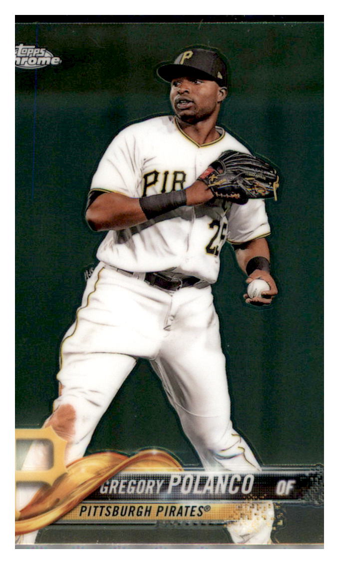 2018 Topps Chrome Gregory Polanco  Pittsburgh Pirates #28 Baseball card   M32P3 simple Xclusive Collectibles