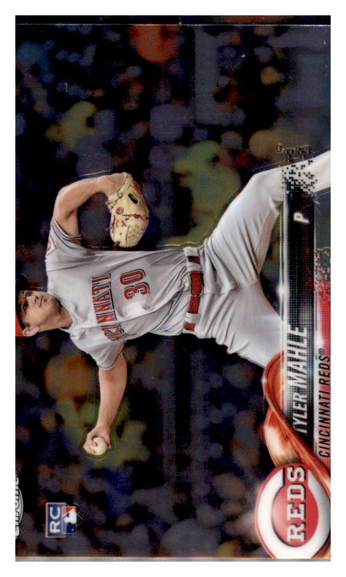 2018 Topps Chrome Tyler Mahle Cincinnati Reds #12 Baseball card M32P3_1a simple Xclusive Collectibles