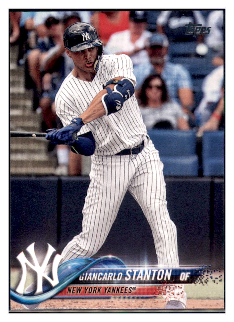 2018 Topps Update Giancarlo Stanton New York Yankees #US7a Baseball card M32P4 simple Xclusive Collectibles