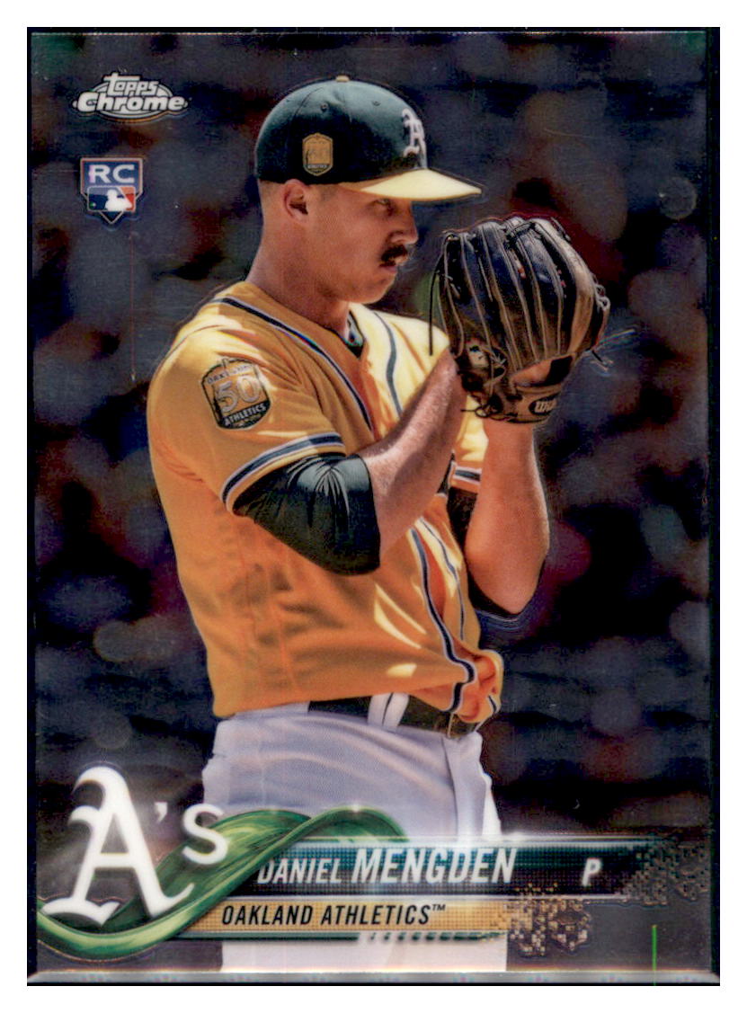 2018 Topps Chrome Update Edition Daniel
Mengden Oakland Athletics #HMT6
Baseball card M32P4 simple Xclusive Collectibles