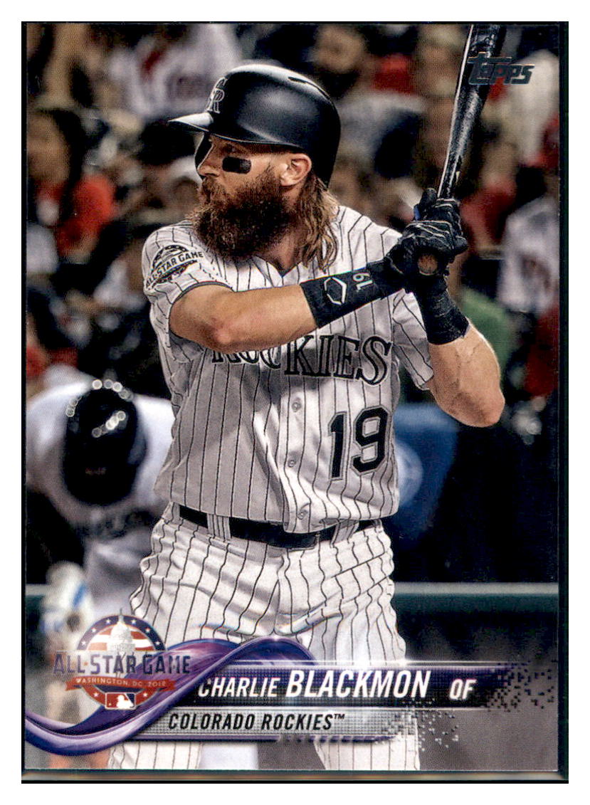 2018 Topps Update Charlie Blackmon Colorado Rockies #US97 Baseball card M32P4 simple Xclusive Collectibles