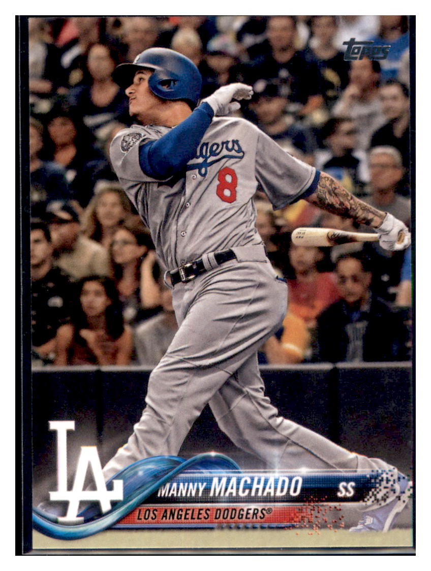 2018 Topps Update Manny Machado Los Angeles Dodgers #US8 Baseball card M32P4 simple Xclusive Collectibles