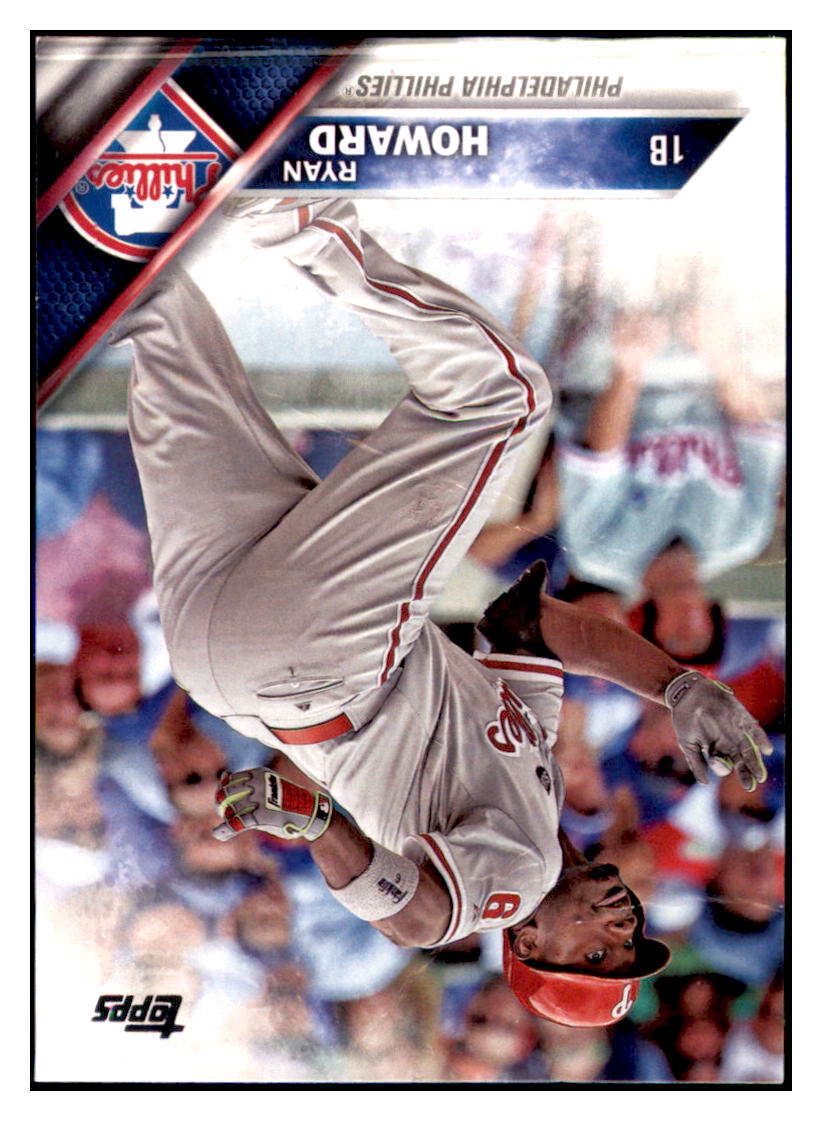 2016 Topps Ryan Howard Philadelphia Phillies #72 Baseball
  card   M32P4 simple Xclusive Collectibles