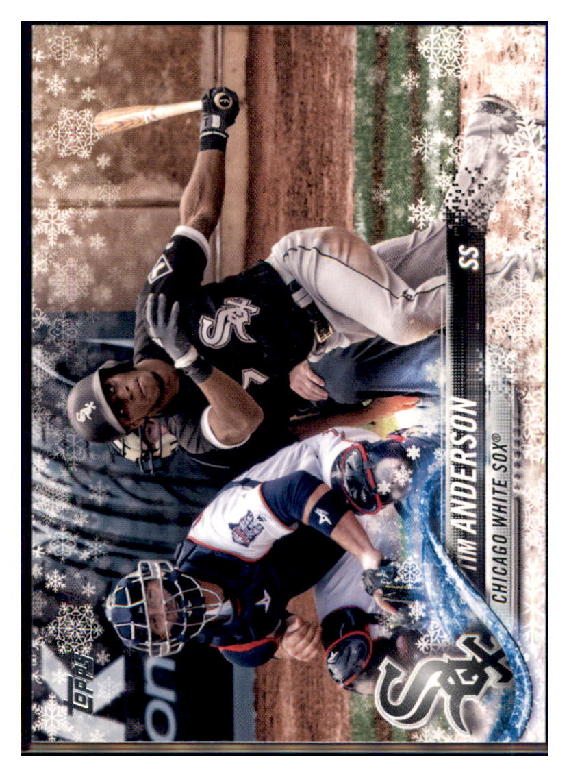 2018 Topps Holiday Tim Anderson Chicago White Sox #HMW7 Baseball card M32P4 simple Xclusive Collectibles