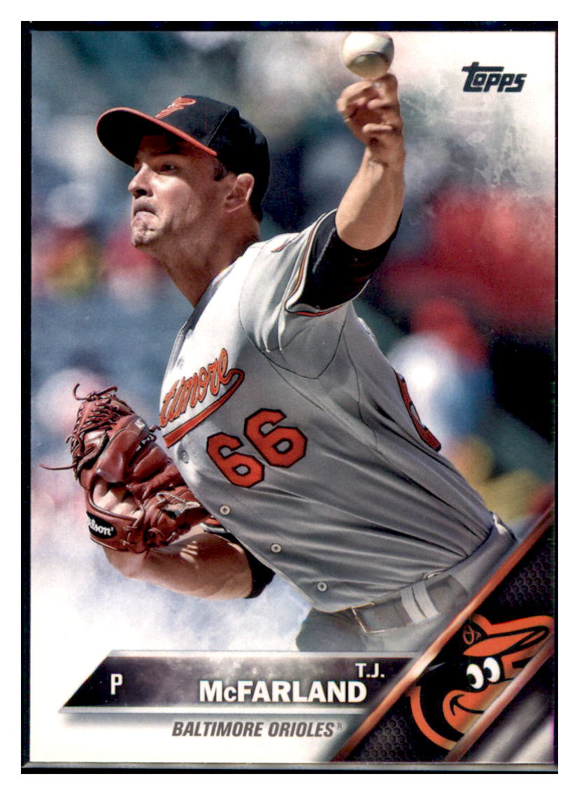 2016 Topps T.J. McFarland  Baltimore Orioles #526 Baseball card   M32P4 simple Xclusive Collectibles