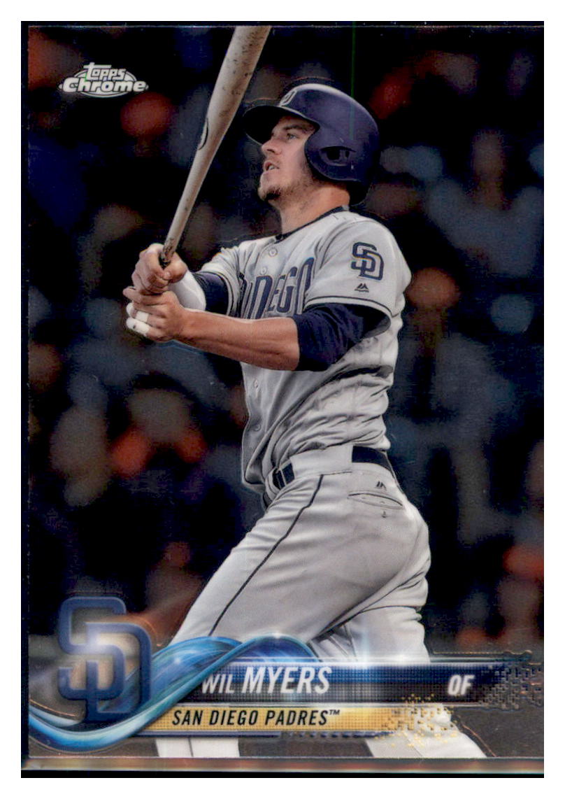 2018 Topps Chrome Wil Myers San Diego Padres #18 Baseball card M32P4 simple Xclusive Collectibles