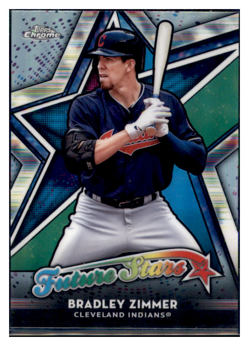 2018 Topps Chrome Bradley Zimmer Cleveland Indians #FS-5 Baseball card M32P4 simple Xclusive Collectibles