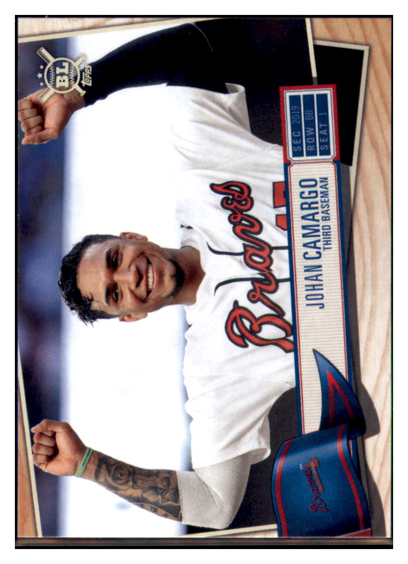 2019 Topps Big League Johan Camargo  Atlanta Braves #258 Baseball card   M32P4 simple Xclusive Collectibles