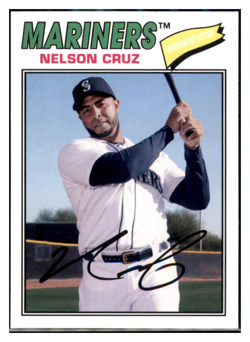 2019 Topps Nelson Cruz Seattle Mariners #SSB-89 Baseball card M32P4 simple Xclusive Collectibles