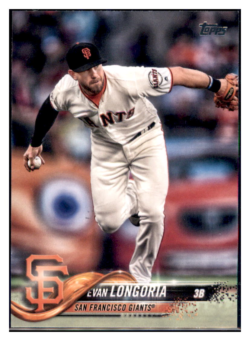 2018 Topps Update Evan Longoria San Francisco Giants #US118a Baseball
card M32P4 simple Xclusive Collectibles