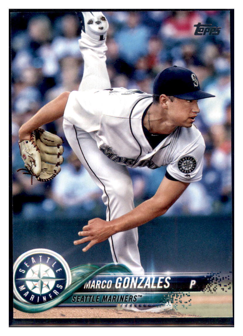 2018 Topps Update Marco Gonzales Seattle Mariners #US243 Baseball card M32P4 simple Xclusive Collectibles