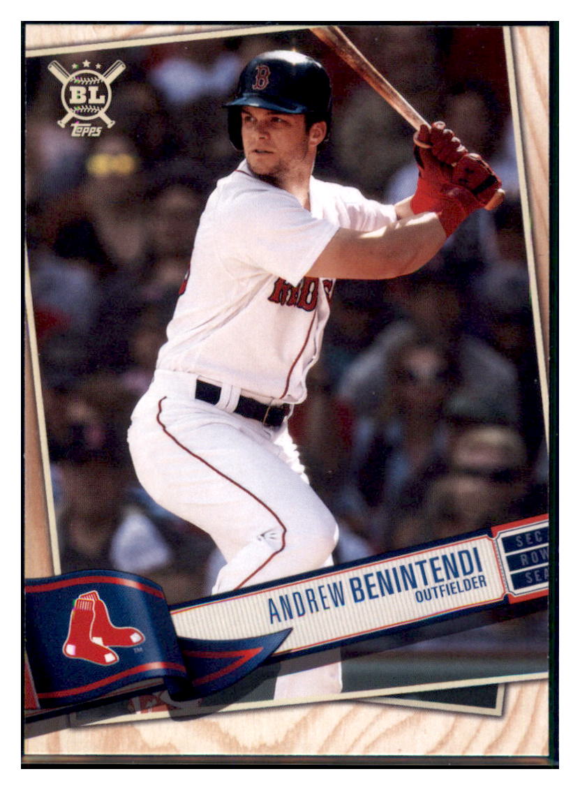 2019 Topps Big League Andrew
Benintendi Boston Red Sox #18 Baseball
card M32P4 simple Xclusive Collectibles