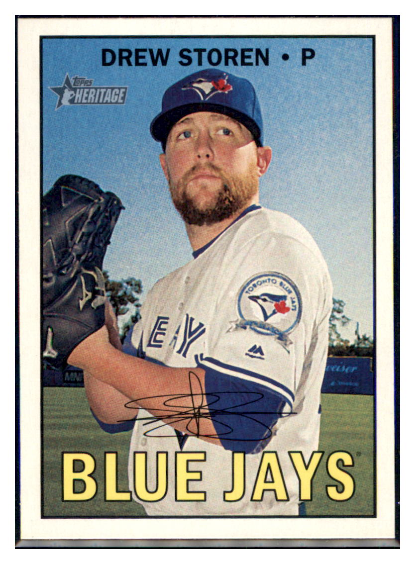 2016 Topps Heritage Drew Storen Toronto Blue Jays #576 Baseball card M32P4 simple Xclusive Collectibles