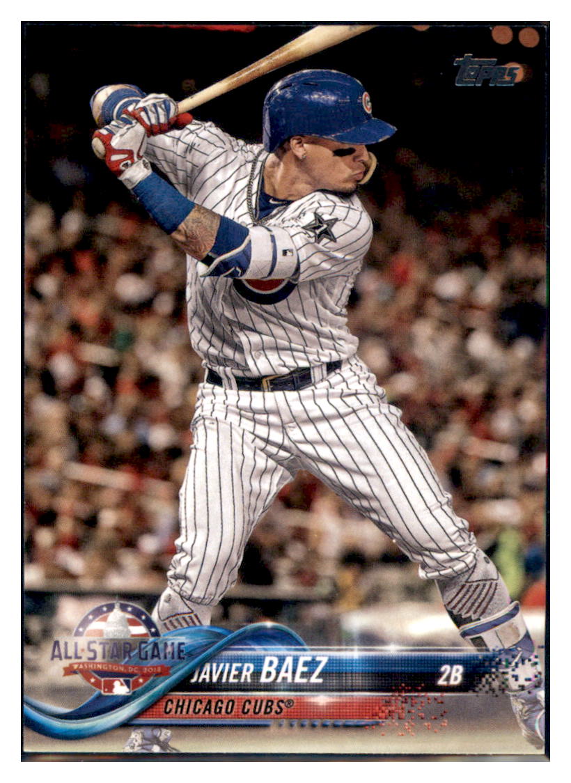 2018 Topps Update Javier Baez Chicago Cubs #US119 Baseball card M32P4 simple Xclusive Collectibles