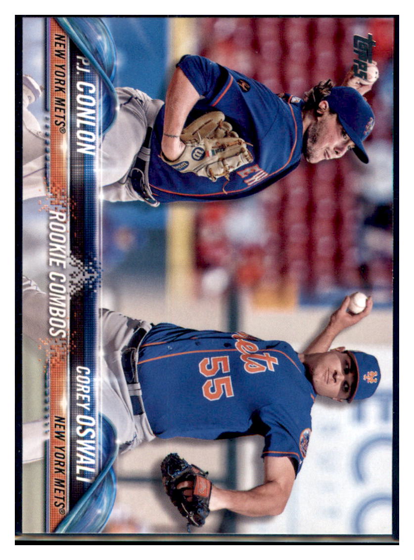 2018 Topps Update P.J. Conlon / Corey
  Oswalt SN2018  New York Mets #US13
  Baseball card   M32P4 simple Xclusive Collectibles