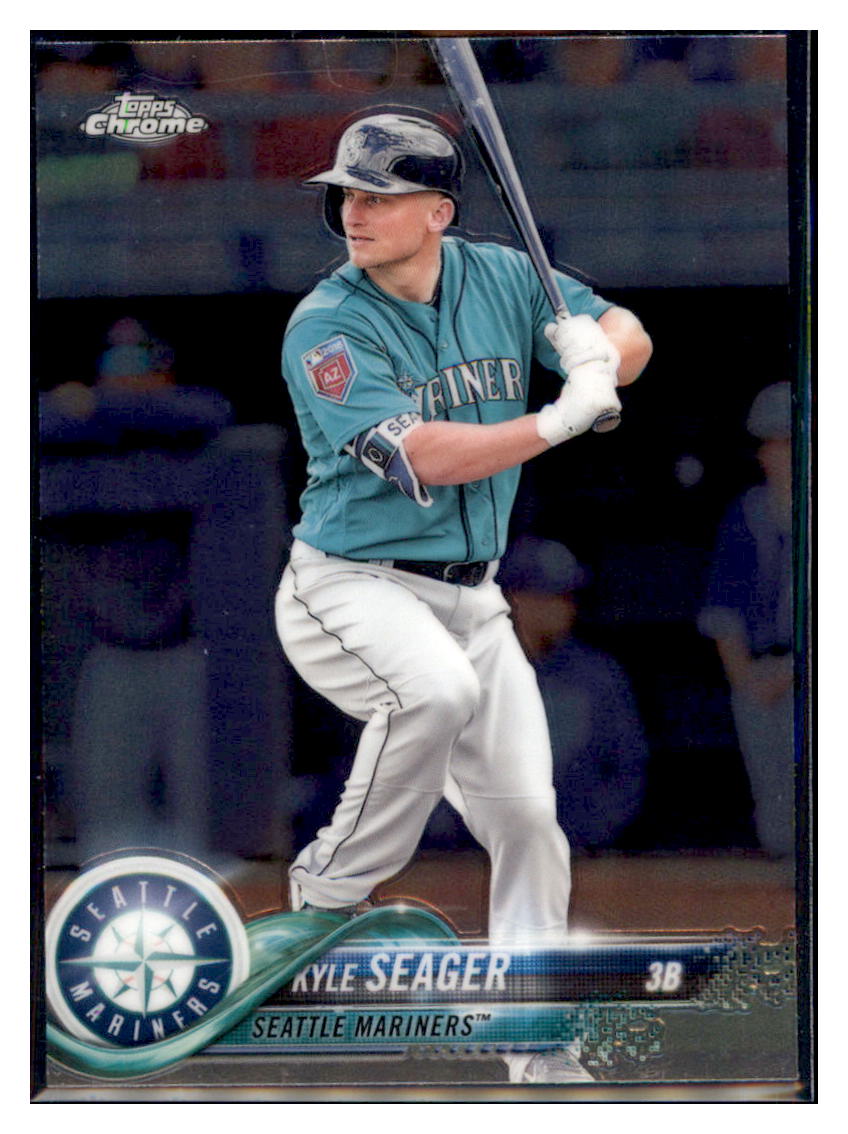 2018 Topps Chrome Kyle Seager Seattle Mariners #159 Baseball card M32P4 simple Xclusive Collectibles