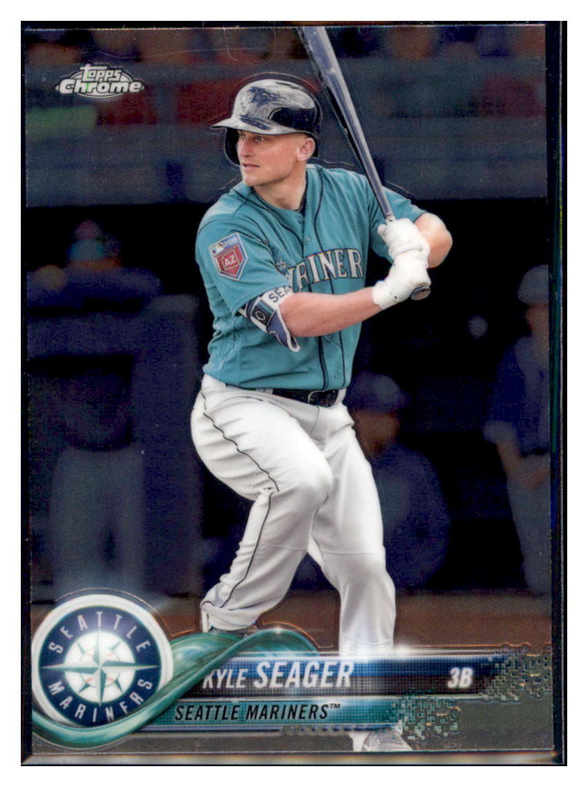 2018 Topps Chrome Kyle Seager  Seattle Mariners #159 Baseball card   M32P4 simple Xclusive Collectibles   