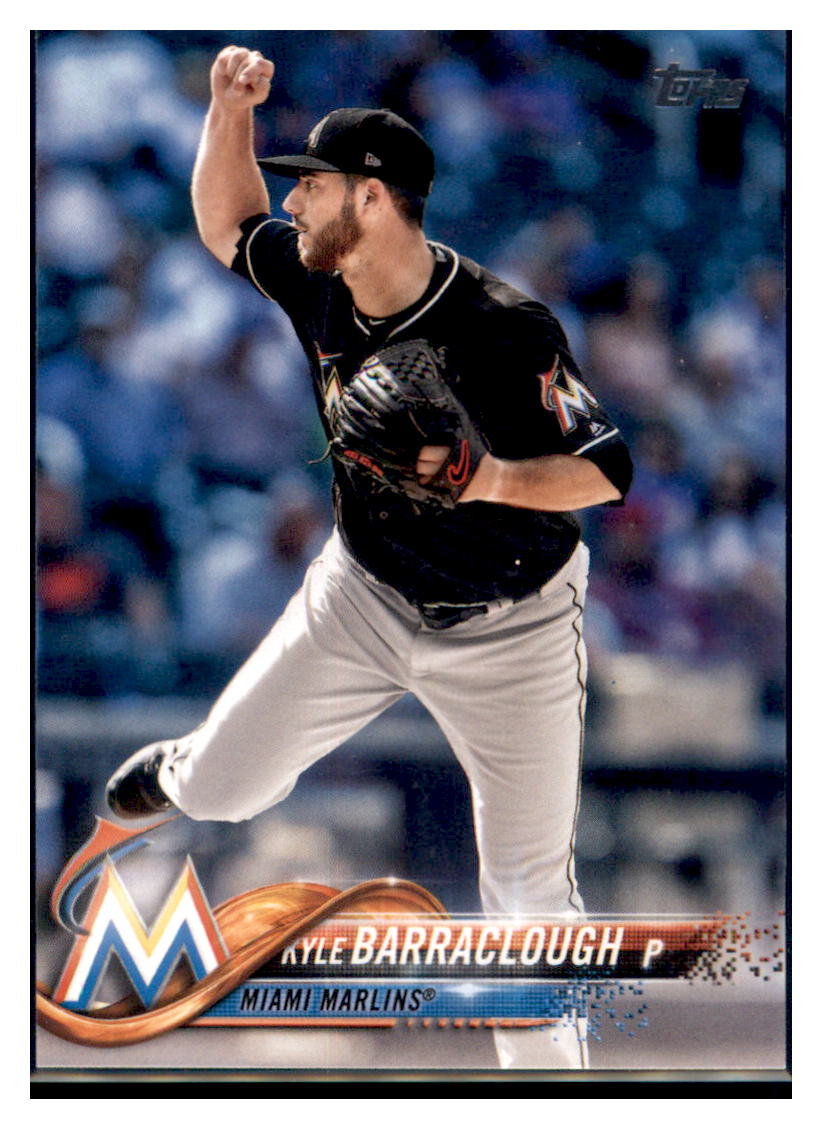 2018 Topps Update Kyle Barraclough Miami Marlins #US15 Baseball card M32P4 simple Xclusive Collectibles