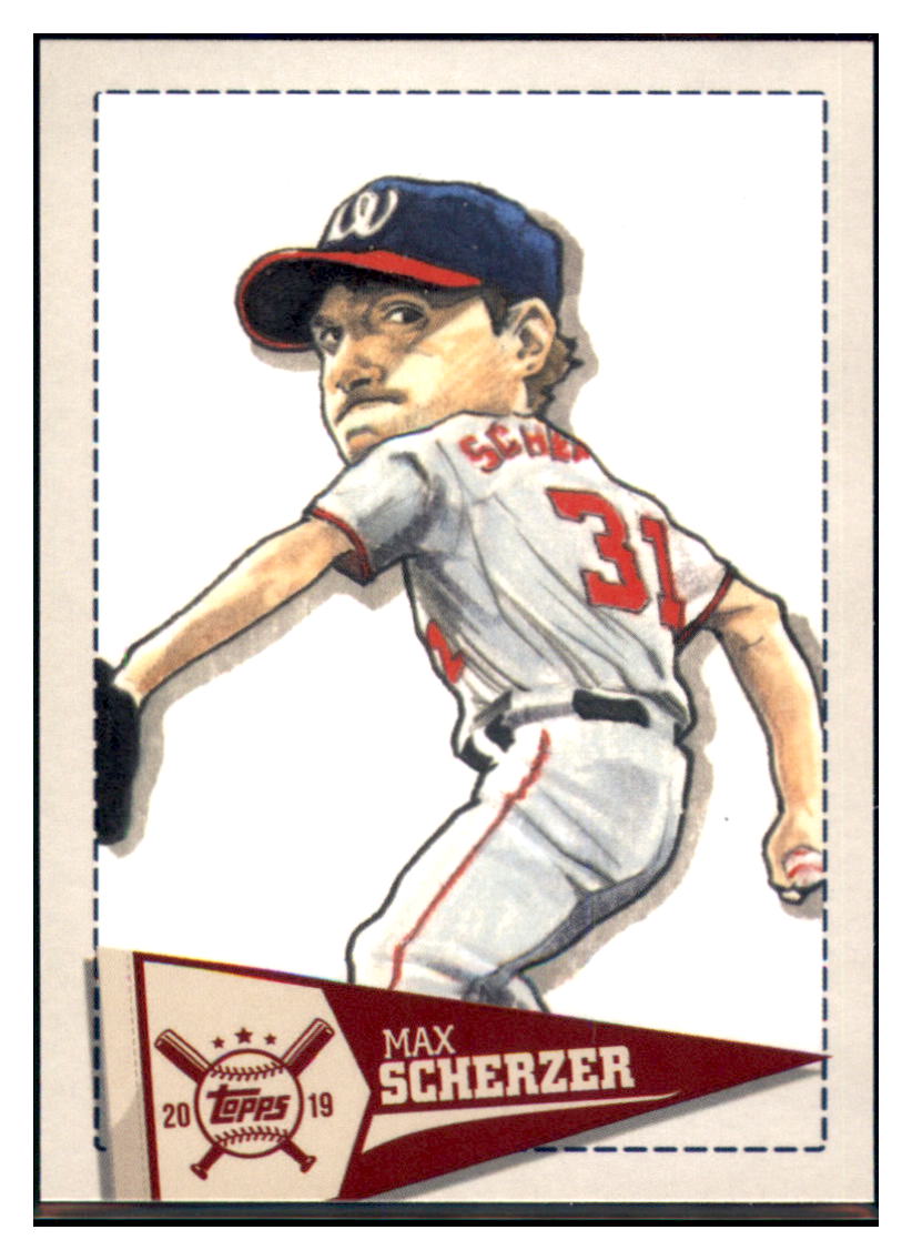 2019 Topps Big League Max Scherzer Washington Nationals #SCR-MS Baseball
card M32P4 simple Xclusive Collectibles