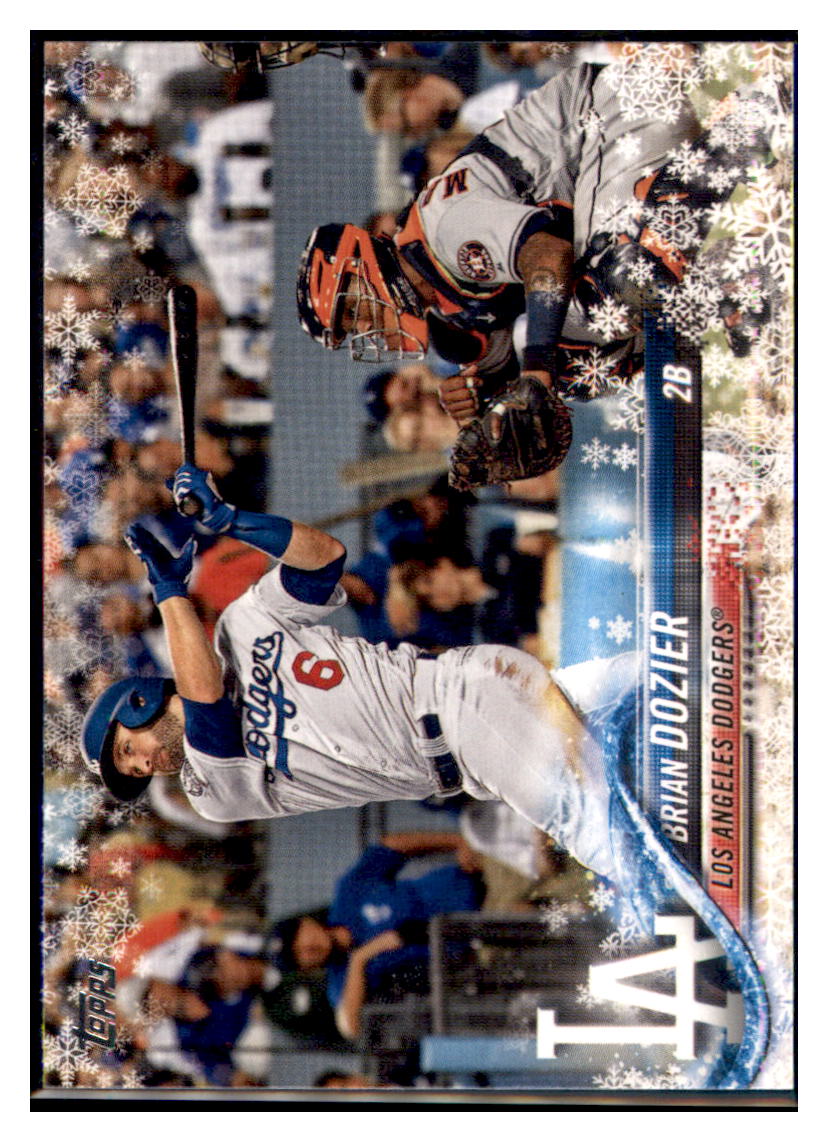 2018 Topps Holiday Brian Dozier Los Angeles Dodgers #HMW173 Baseball
card M32P4 simple Xclusive Collectibles