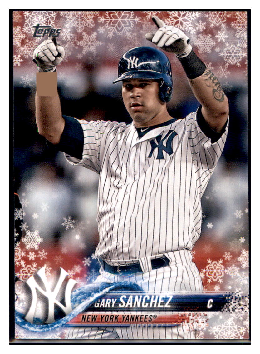 2018 Topps Holiday Gary Sanchez  New York Yankees #HMW59 Baseball card   M32P4 simple Xclusive Collectibles