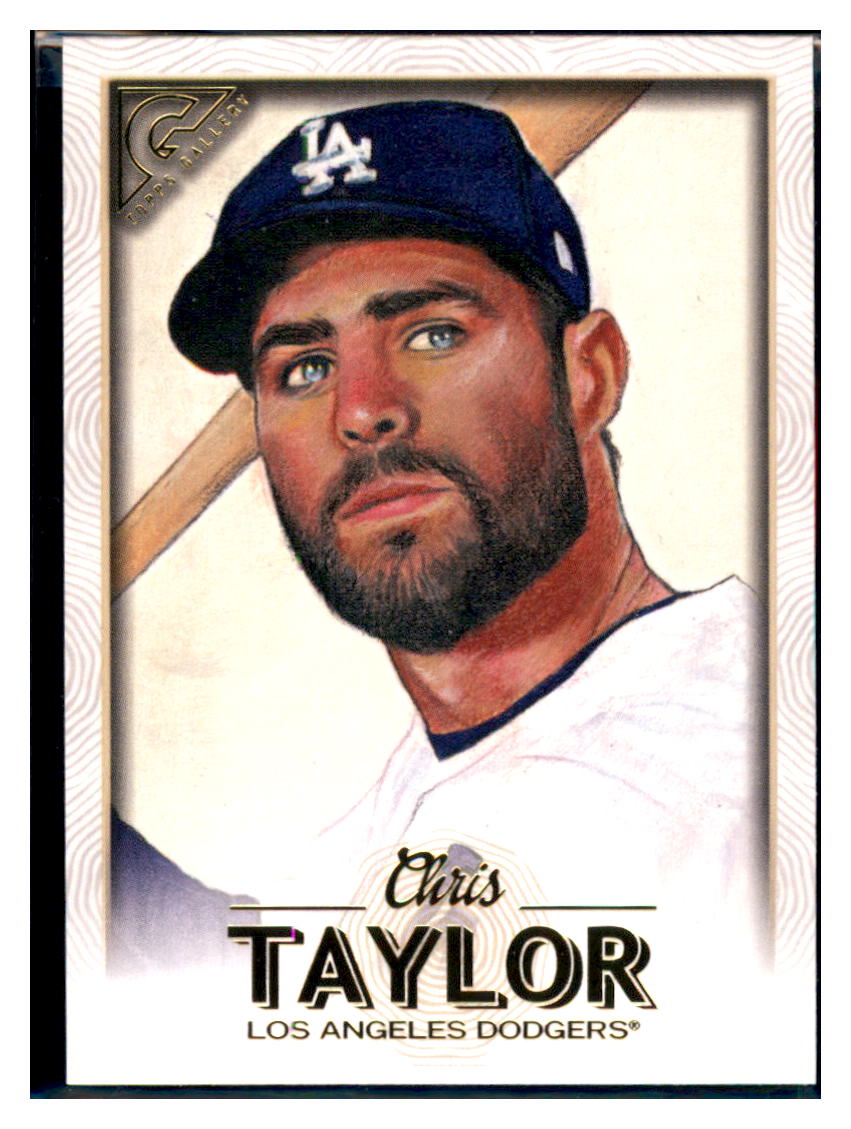 2018 Topps Gallery Chris Taylor Los Angeles Dodgers #34 Baseball card M32P4 simple Xclusive Collectibles