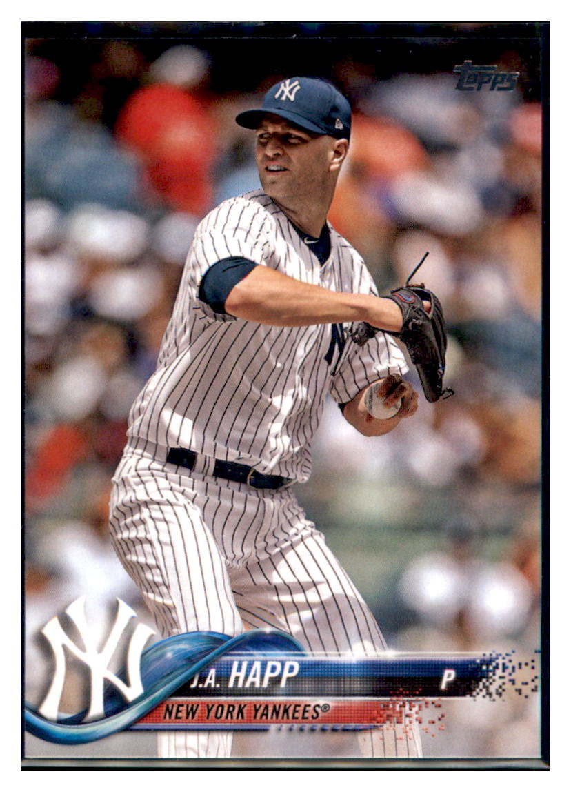 2018 Topps Update J.A. Happ New York Yankees #US75 Baseball card M32P4 simple Xclusive Collectibles