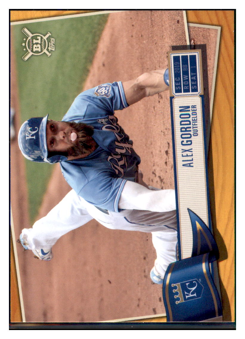 2019 Topps Big League Alex Gordon Kansas City Royals #58 Baseball card M32P4 simple Xclusive Collectibles
