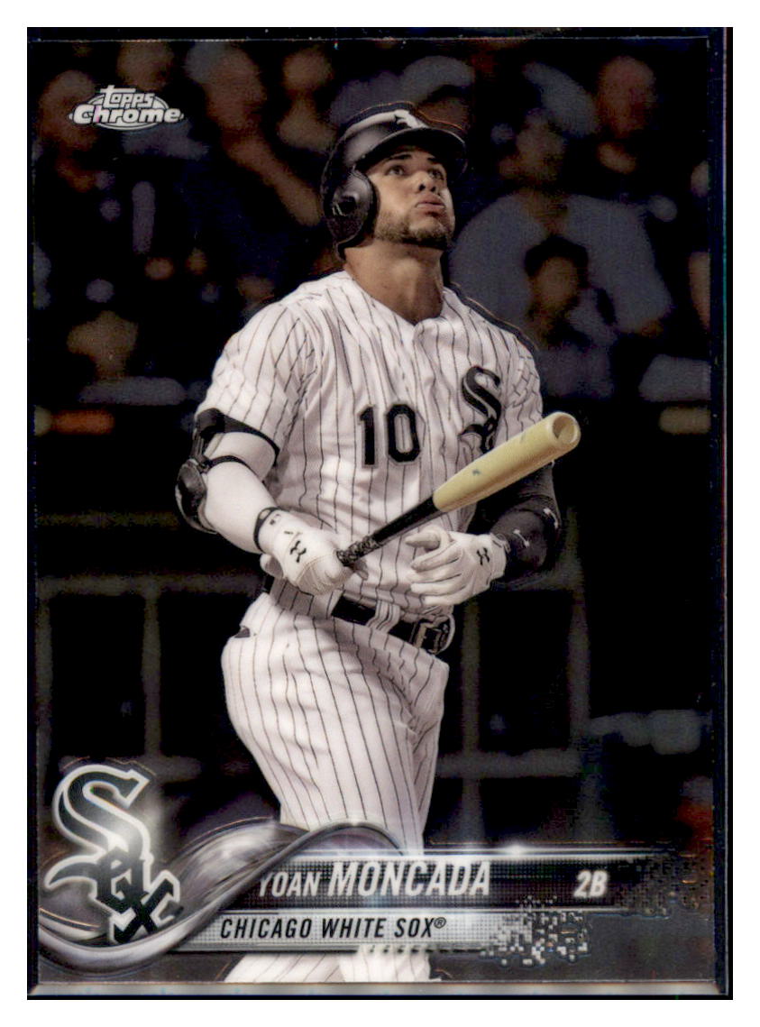 2018 Topps Chrome Yoan Moncada Chicago White Sox #160 Baseball card M32P4 simple Xclusive Collectibles
