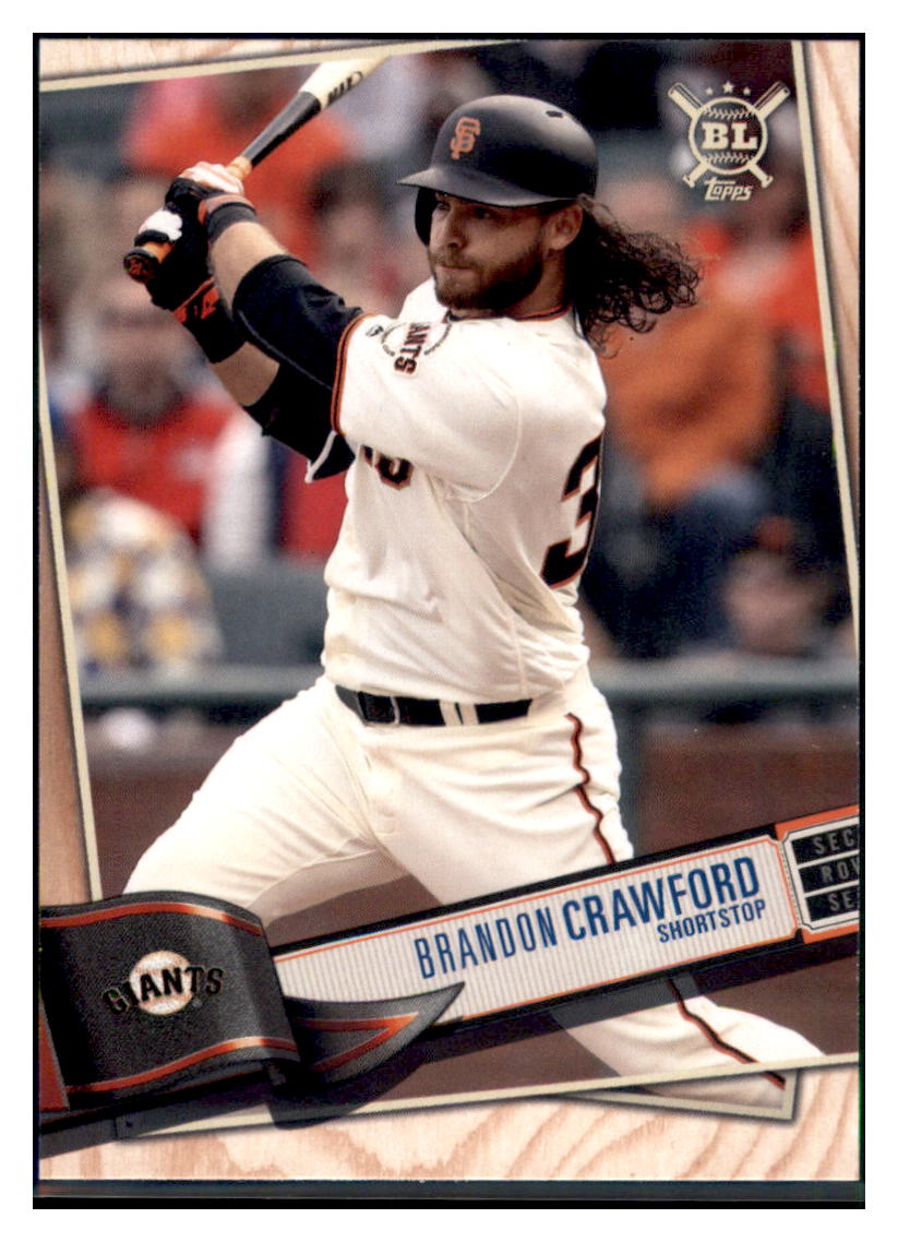 2019 Topps Big League Brandon
  Crawford  San Francisco Giants #256
  Baseball card   M32P4 simple Xclusive Collectibles   