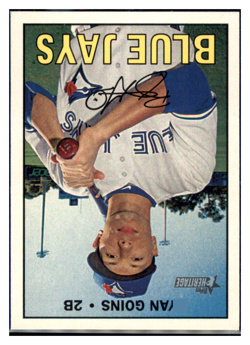 2016 Topps Heritage Ryan Goins Toronto Blue Jays #563 Baseball card M32P4 simple Xclusive Collectibles