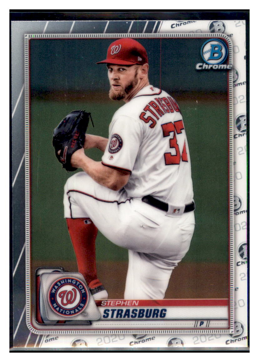 2020 Bowman Chrome Stephen Strasburg Washington Nationals #29 Baseball card M32P4 simple Xclusive Collectibles