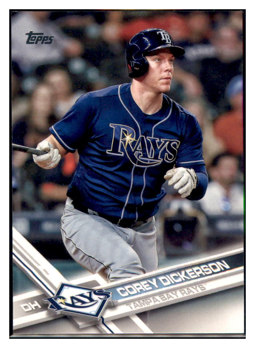 2017 Topps Tampa Bay Rays Corey Dickerson Tampa Bay Rays #TB-15 Baseball card M32P4 simple Xclusive Collectibles