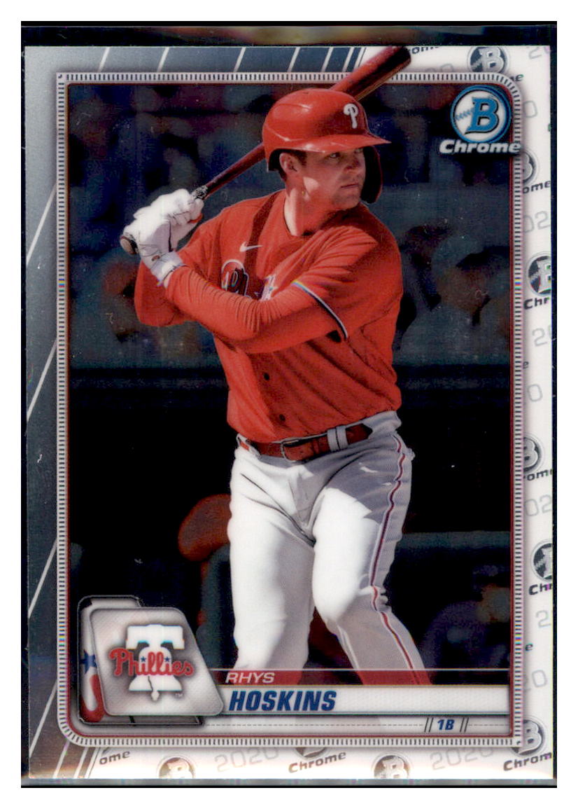 2020 Bowman Chrome Rhys Hoskins  Philadelphia Phillies #26 Baseball
  card   M32P4 simple Xclusive Collectibles