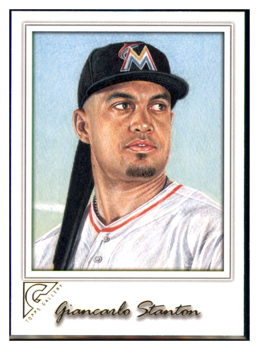 2017 Topps Gallery Giancarlo Stanton Miami Marlins #70 Baseball card M32P4 simple Xclusive Collectibles